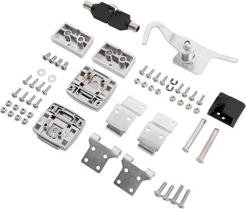 TCT-MOTORPARTS Pack Trunk Latches Hinges Lock Kit Fit For Harley Tour Pak Road King Glide 88-13 in Saudi Arabia
