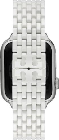 سوار Tory Burch النسائي Eleanor Designer قابل للتبديل لساعة Apple Watch® متوافق مع السلسلة 1-9 أو SE Apple Watch® in Kuwait