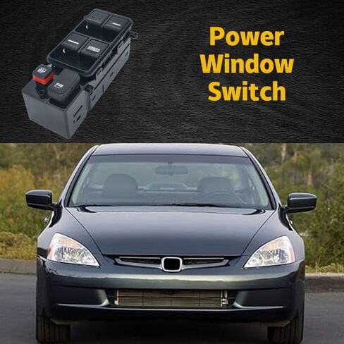 مفتاح نافذة جانبي للمحرك الأمامي متوافق مع 2003-2007 Honda Accord DX SE SE SEDAN 4-DOOR 2.4L 3.0L ، بديل لـ 35750-SDA-HO7 MASTER WINDOY BUNTR in Saudi Arabia