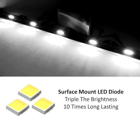 IJdmtoy عدسة صافية العنبر الأصفر الكامل LED LED الأمامي العلوي المنتفخ إدراج مجموعة الإضاءة البديل المتوافقة مع تويوتا 2014-2021 التندرا in Saudi Arabia