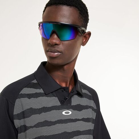 Oakley Men's C1 Wave Length Stripe Polo in Saudi Arabia