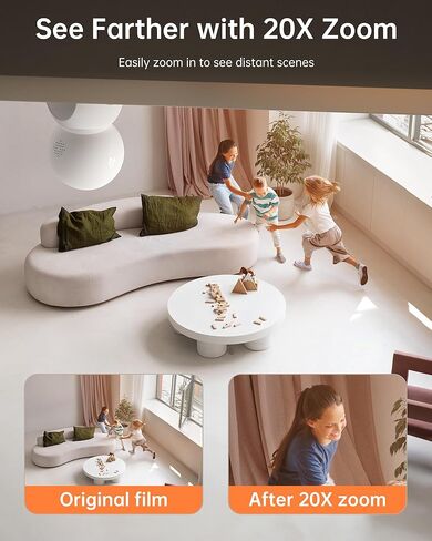 كاميرا أمان FOSCAM 3K قابلة للإمالة لمراقبة الأطفال، وكاميرا للكلاب مع كشف الحركة، وصفارة إنذار ثنائية الاتجاه، ورؤية ليلية، وتخزين بطاقة Cloud وSD، تعمل مع Alexa وGoogle Home in Kuwait