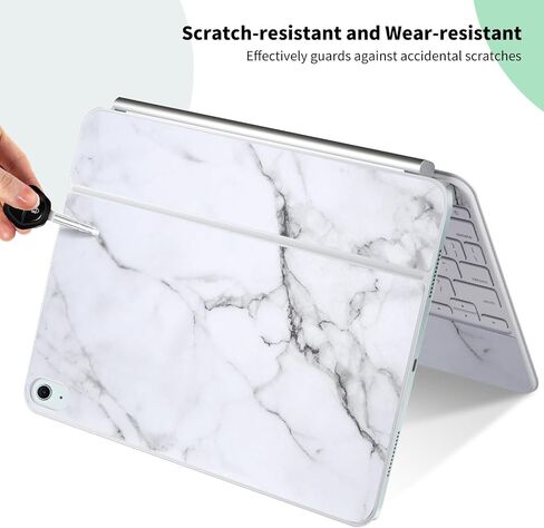 IMMOENUC Protective Skin Sticker for 2025 iPad Air M3 (A3268/A3269) 13-inch Magic Keyboard 3-Side ull Coverage Protective Vinyl Decals Self-Adhesive,Pre-Cut (Top/Bottom/Keyboard Panel)（Black） in Saudi Arabia