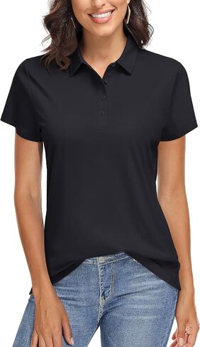TACVASEN Women's Golf Polo Shirts Short Sleeve UPF 50+ Sun Protection Golf Shirts for Women Quick Dry Collared Polos in Saudi Arabia