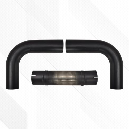 4 'بوصة T it Pipe Kit Dual Smoker Smoker Scread System Dual Diesel Stack Kit Kit Texpatible مع Chevy Dodge Ford Pull Size Truck Universal T 409 Black Stainsal in Kuwait