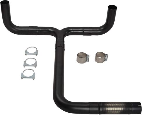 4 'بوصة T it Pipe Kit Dual Smoker Smoker Scread System Dual Diesel Stack Kit Kit Texpatible مع Chevy Dodge Ford Pull Size Truck Universal T 409 Black Stainsal in Kuwait