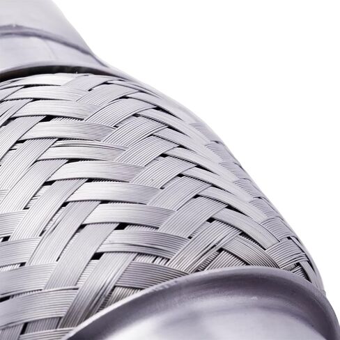 1.7''x 6'' Stainless Steel Flexible Exhaust Pipe Double Braid Heavy Duty Universal Muffler Pipe Replacement Overall Length 10'' for Cars and Trucks in Kuwait