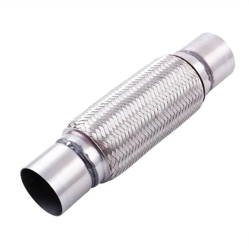 1.7''x 6'' Stainless Steel Flexible Exhaust Pipe Double Braid Heavy Duty Universal Muffler Pipe Replacement Overall Length 10'' for Cars and Trucks in Kuwait