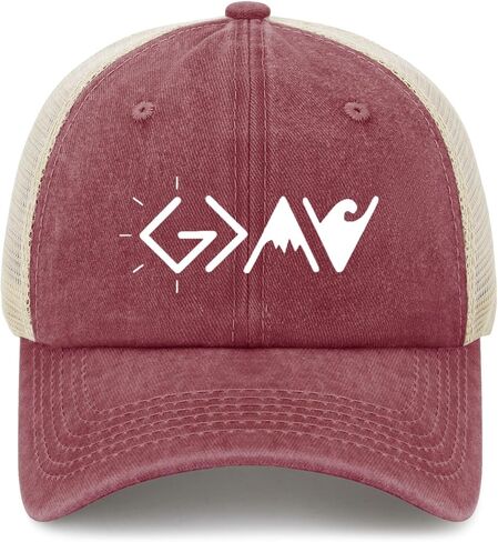 God is Greater Than The Highs and Lows Hat Gym Hat Pigment Khaki02 Womens Beach Hat Gifts for Men Golf Caps in Kuwait