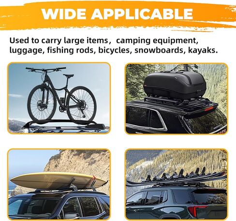 KUAFU 220 LBS Weight Capacity Roof Rack Cross Bars Compatible with 2017-2023 GMC Acadia Replacement for 84223336 Cross Rail Luggage Canoe Kayak Carrier Aluminum Powder Coated in Saudi Arabia