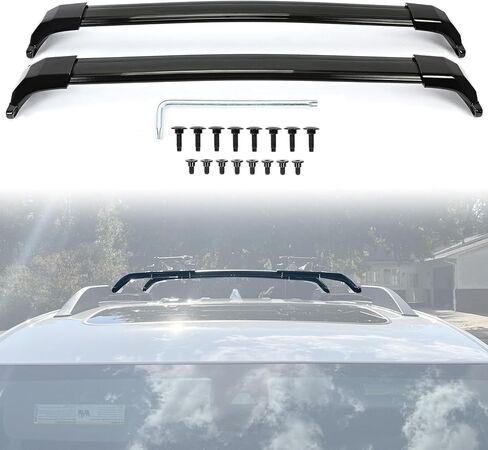 KUAFU 220 LBS Weight Capacity Roof Rack Cross Bars Compatible with 2017-2023 GMC Acadia Replacement for 84223336 Cross Rail Luggage Canoe Kayak Carrier Aluminum Powder Coated in Saudi Arabia