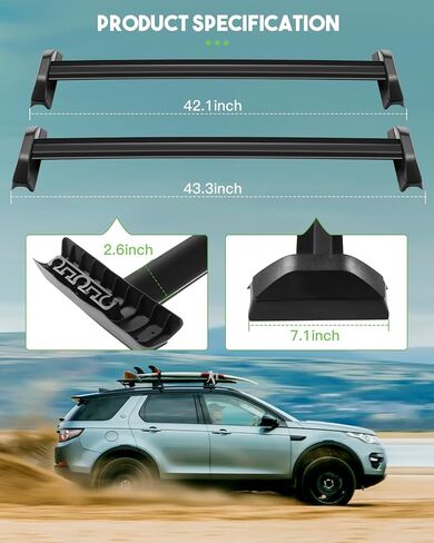 رف سقف مناسب للفترة 2002-2006 لـ H-Onda for CR-V Sport Utility 4-Door ، نماذج Rails الجانبية فقط in Saudi Arabia