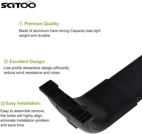 SCITOO fit for Land Rover Range Rover 2002 2003 2004 2005 2006 2007 2008 2009 2010 2011 2012 Aluminum Alloy Roof Top Cross Bar Set Rock Rack Rail in Saudi Arabia