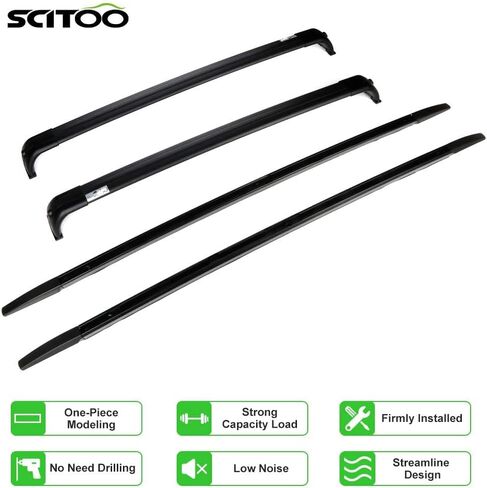 SCITOO fit for Land Rover Range Rover 2002 2003 2004 2005 2006 2007 2008 2009 2010 2011 2012 Aluminum Alloy Roof Top Cross Bar Set Rock Rack Rail in Saudi Arabia