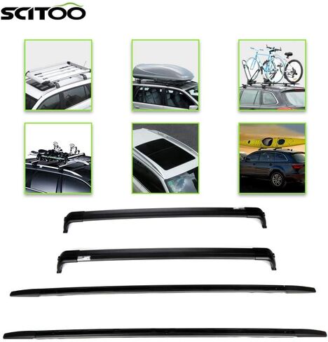 SCITOO fit for Land Rover Range Rover 2002 2003 2004 2005 2006 2007 2008 2009 2010 2011 2012 Aluminum Alloy Roof Top Cross Bar Set Rock Rack Rail in Saudi Arabia
