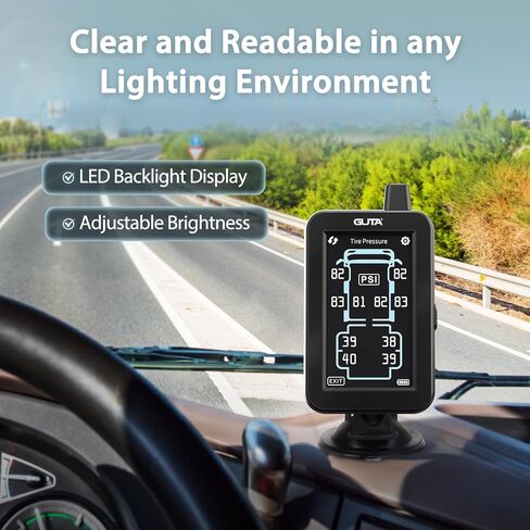 نظام مراقبة ضغط الإطارات GUTA مع شاشة الشاشة التي تعمل باللمس الملونة وتدفق من خلال مستشعر in Kuwait