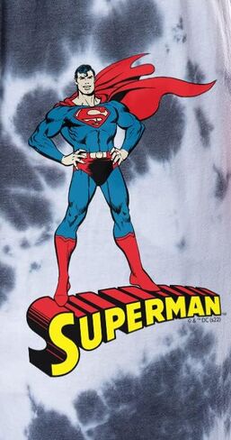 DC Comics Mens 'Superman Superman Tie Tie Dye Sleep Jogger Pajama Pants in Saudi Arabia