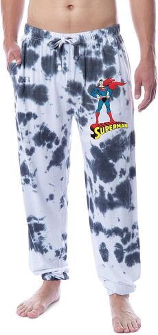 DC Comics Mens 'Superman Superman Tie Tie Dye Sleep Jogger Pajama Pants in Saudi Arabia