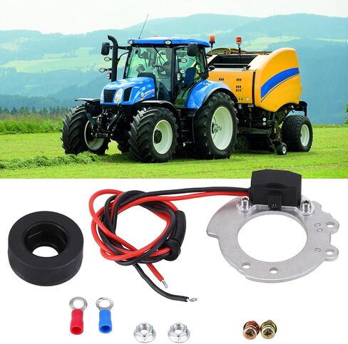 1244A chargetion challive kit fit for tractors 2n 8n 9n 4 cylinder series 500 to 800 side mount mount distributor 12V فقط ، slakerbe electronic chansition kit in Kuwait