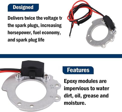 1244A chargetion challive kit fit for tractors 2n 8n 9n 4 cylinder series 500 to 800 side mount mount distributor 12V فقط ، slakerbe electronic chansition kit in Kuwait
