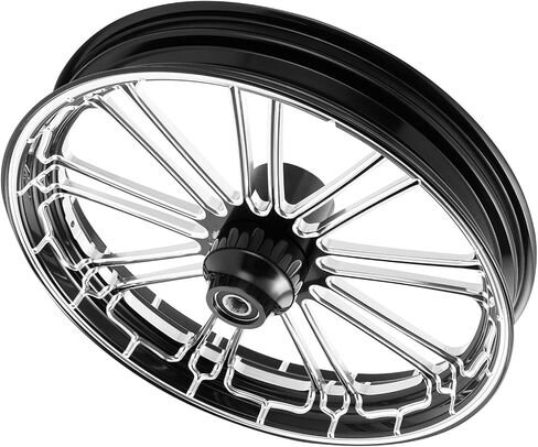 TCMT 23" Front Wheel Rim Dual Disc Flange Wheel Hub Front Fender Fit For Harley Touring Non-ABS/ABS Models Road King Electra Street Road Glide Ultra Limited 1997-2013 in Kuwait