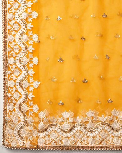 TRENDMALLS Georgette Embroidery Sequence Work Wedding Bridal Lehenga Choli with Dupatta Ready to wear in Kuwait