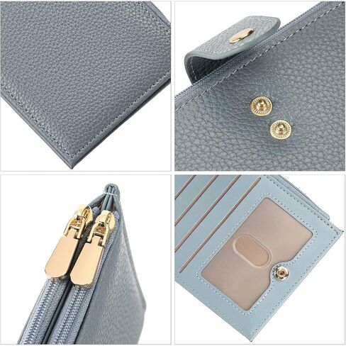 Slim Women Wallet Bifold Ladies Long Purse Travel Credit Card Holder with Coin Zipper Pocket in Kuwait