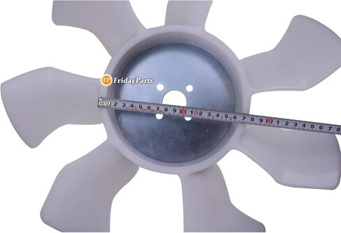 FridayParts Cooling Fan 1C010-74110 1C01074110 متوافق مع Kubota V3600 D1105 Engine KX080-3 Eving M6800 M8200 M8540 M8560 M9000 M9540 M95 M96 M960 TRAPTORCH in Saudi Arabia