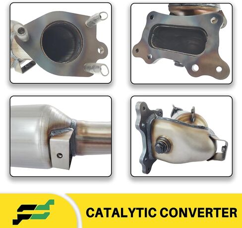 [Front]FortunaFlow Catalytic Converter Compatible with Honda Accord 2008-2012,Acura TSX L4 2009-2014,2.4L,Replace 16590,41499(EPA Compliant-high flow catalytic converter) in Kuwait