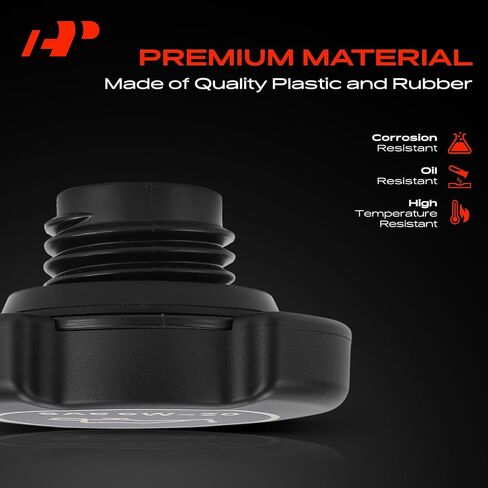 A-Premium Engine Engine Engine Piller Cap Cap Cap متوافق مع نماذج Ford Lincoln Mercury-F-150 ، F-250 ، F-350 ، Explorer ، Mustang ، Ranger ، Taurus ، Expedition ، Bronco ، E-150 ، Navigator ، # 90005 F3AZ-6766-B in Saudi Arabia