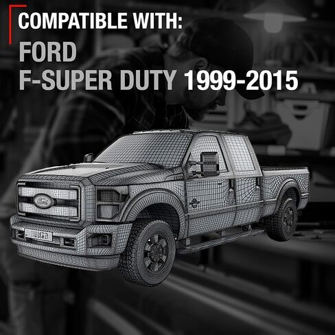 مقبض باب السائق الأمامي الخارجي T1A-متوافق مع 1999-2016 Ford F-250 ، F-350 ، F-450 ، F-550 ، F-650 ، F-750 Super Duty ، 00-05-الرحلات السوداء-OEM 4C3Z-362405-AAA ، 7C3Z2522405 ، 80645 in Saudi Arabia