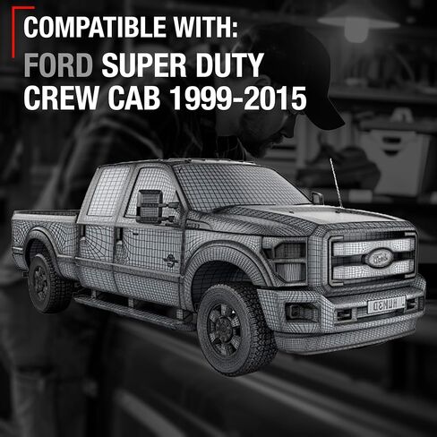 مقبض باب السائق الأمامي الخارجي T1A-متوافق مع 1999-2016 Ford F-250 ، F-350 ، F-450 ، F-550 ، F-650 ، F-750 Super Duty ، 00-05-الرحلات السوداء-OEM 4C3Z-362405-AAA ، 7C3Z2522405 ، 80645 in Saudi Arabia