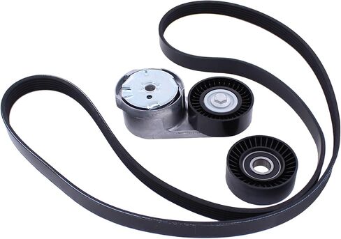 MOTOKU Drive Belt Tensioner and Serpentine Belt Idler Pulley kit for Dodge Avenger Challenger Charger Durango Grand Caravan Journey Ram 1500 CV ProMaster Chrysler 200 300 Town & Country Grand Cherokee in Saudi Arabia