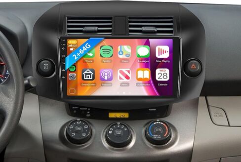 2G 64G for Toyota RAV4 2007-2011 Android Car Stereo Radio CarPlay Android Auto, Rimoody 9 Inch Touch Screen Support Mirror Link Bluetooth FM/RDS GPS WiFi SWC Backup Camera in Saudi Arabia