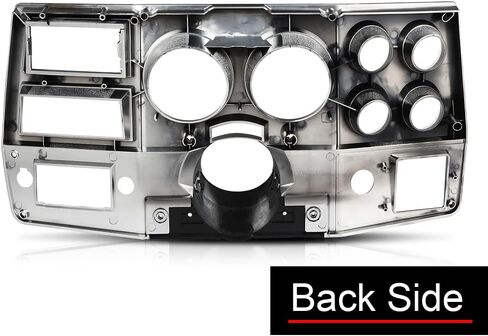 Dash Bezel Compatible with 1984 1985 1986 1987 Chevy GMC Truck with Air Conditioning (without Wiper Switch Hole) W/Lower Column Cover 14057869 in Saudi Arabia