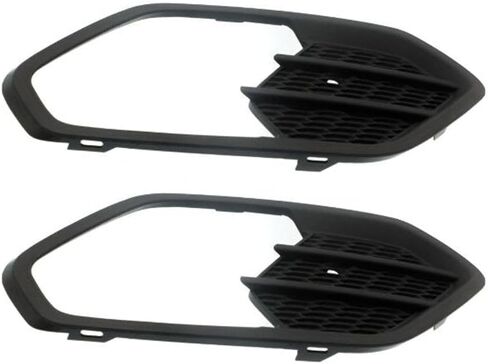 2 Set of - Fog Light Cover Passenger Right Side Right Hand for Ford for Escape S Plus/SE/Titanium/Trend Advance 17-19 & SEL 18-19 (Textured Black),3-7 Days Delivery in Saudi Arabia