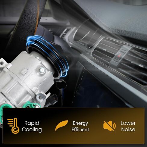 97701A5800 مكيف الهواء AC ضاغط مع القابض متوافق مع Hyundai Elantra ، Elantra Coupe GT & KIA Forte5 Forte Koup Soul EV in Kuwait