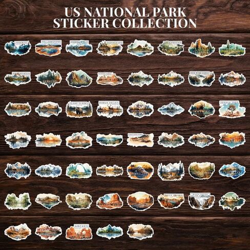 ملصق Grand Teton National Park - شرس فينيل مقاوم للماء للسيارة ، الكمبيوتر المحمول ، الجدار ، النافذة ، زجاجة ماء ، حجم ملصق المصد - 3 '' الجانب الأطول in Kuwait