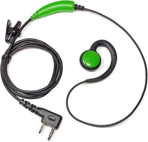 UAYESOK Pep-P13H2 مجموعة أدوات المراقبة لراديو كينوود ثنائي الدبوس لـ Baofeng Retevis H-777 RT21 TYT HYT PUXING جهاز اتصال لاسلكي، خطاف أذن من نوع K مع ميكروفون PTT (أحمر) in Saudi Arabia
