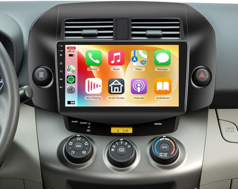 راديو سيارة 8 CORE 2G+64G لسيارة Toyota RAV4 2007-2011 مع CarPlay/Android Auto، Podofo 10.1 بوصة 1280 * 720P IPS شاشة لمس ستيريو Android 13 GPS WiFi Bluetooth DSP SWC + كاميرا احتياطية عالية الدقة in Saudi Arabia