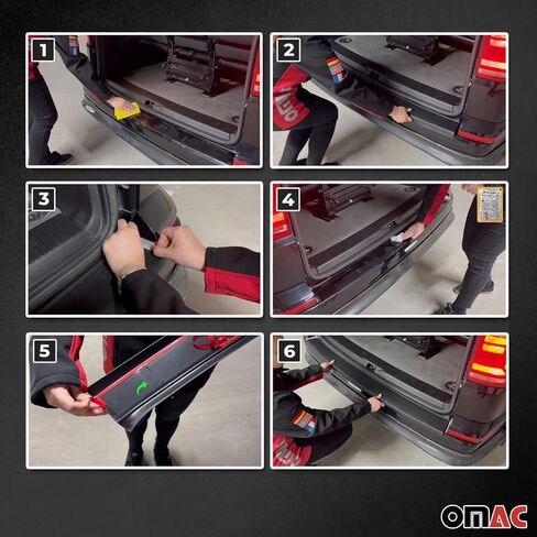 OMAC Rear Bumper Sill Cover Protector for Mercedes Sprinter W907 910 2019-2025 Matte in Kuwait