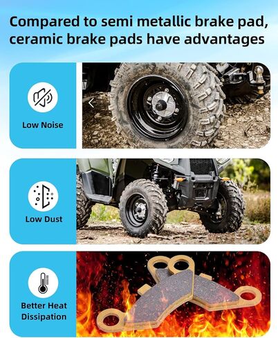 Brake Pads for Sportsman 400 450 500 600 700 800, for Magnum 325 330 500, for Scrambler 500, for Trail Blazer 250 330,OEM# 2202412 2201398 2202414, Ceramics Front and Rear Set in Saudi Arabia