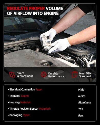 Oklpf Throttle Body متوافق مع Chrysler Dodge Jeep & Ram - 200 ، 300 ، Pacifica Town & Country Charger Avenger Durango Grand Cherokee Wrangler 1500 3.6L Present in Kuwait