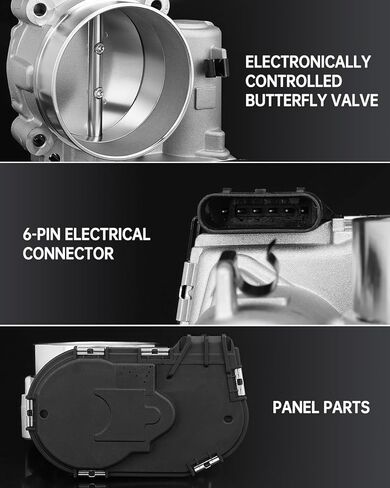 Oklpf Throttle Body متوافق مع Chrysler Dodge Jeep & Ram - 200 ، 300 ، Pacifica Town & Country Charger Avenger Durango Grand Cherokee Wrangler 1500 3.6L Present in Kuwait