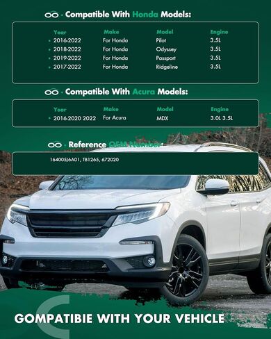 SCITOO Electric Throttle Body For Honda Pilot, Odyssey, Acura MDX, Passport, Ridgeline - Replaces 164005J6A01, TB1265, 672020 in Saudi Arabia