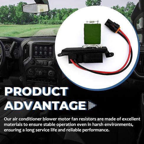 89019089 AC Blower Motor and Resistor Kit Compatible with 2003-2006 Cadillac Escalade ESV,2001-2006 Chevy Silverado 3500,2001-2006 GMC Sierra 3500 HVAC Heater Blower Motor Resistor in Saudi Arabia