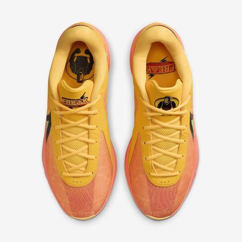Giannis Freak 6 Basketball Shoes (FJ7792-601 ، Light Wild Mango/Black/Laser Orange) Size 9.5 in Saudi Arabia