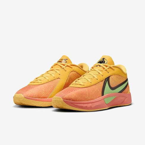 Giannis Freak 6 Basketball Shoes (FJ7792-601 ، Light Wild Mango/Black/Laser Orange) Size 9.5 in Saudi Arabia