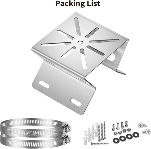 قوس جبل Tonton Gutter متوافق مع Solocam Solocam S340 ، Solocam E30 ، و Eufy 4G LTE CAM S330 ، حامل كاميرا مقاومة للطقس قابلة للتعديل لكاميرا الأمان الشمسية (حزمة واحدة ، أبيض) in Kuwait