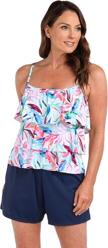 Maxine of Hollywood للسيدات من 3 مستويات Tankini Swimsuit Top in Saudi Arabia